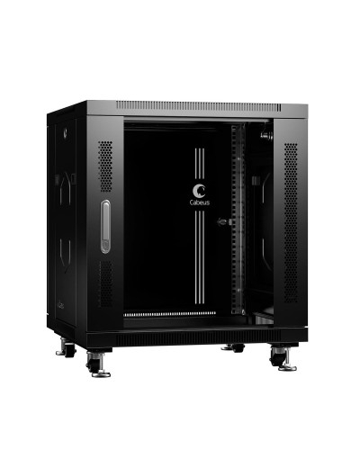 SH-05C-12U60/60-BK (8554c). Шкаф телекоммуникационный 19 напольный 12U. CABEUS в Бийске