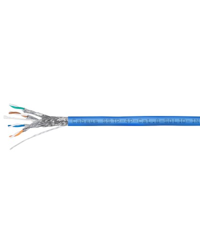 SSTP-4P-Cat.8-SOLID-IN-LSZH-BL-100 (7750c-1). Кабель «витая пара» (LAN) для структурированных систем связи. CABEUS в Бийске