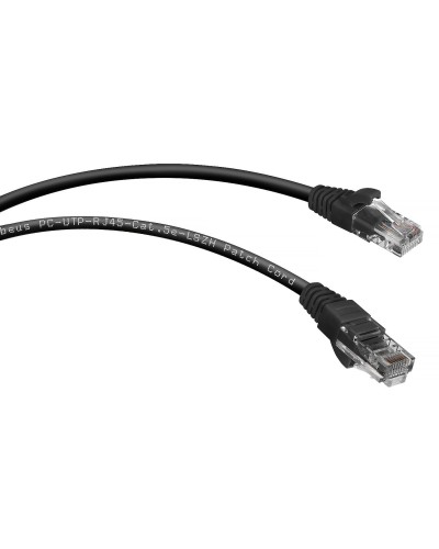 PC-UTP-RJ45-Cat.5e-0.3m-BK-LSZH (9535c), чёрный. Патч-корд медный. CABEUS в Бийске