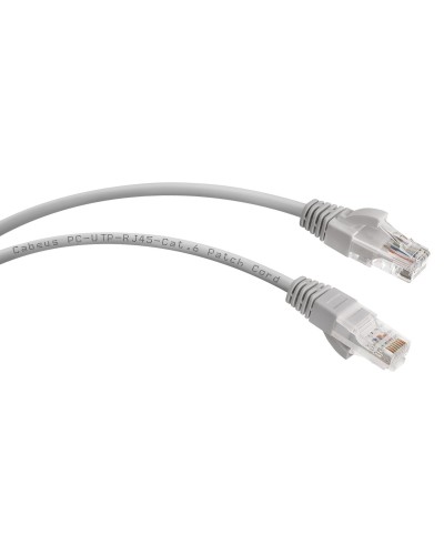 PC-UTP-RJ45-Cat.6-1m (7267c), серый. Патч-корд медный. CABEUS в Бийске