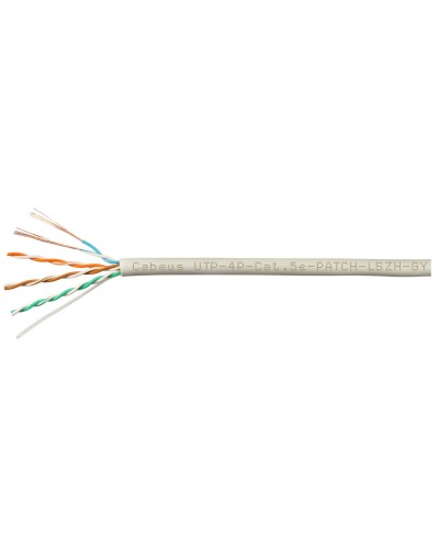 UTP-4P-Cat.5e-SOLID-LSZH-GY-100 (9776c-5). Кабель «витая пара» (LAN) для структурированных систем связи. CABEUS в Бийске