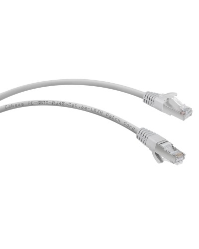 PC-SSTP-RJ45-Cat.6a-1m-LSZH (7901c), серый. Патч-корд медный. CABEUS в Бийске