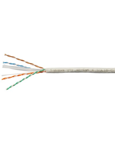 UTP-4P-Cat.6-SOLID-LSLTx-GY (11143c). Кабель «витая пара» (LAN) для структурированных систем связи. CABEUS в Бийске