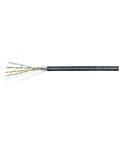 FTP-4P-Cat.5e-SOLID-OUT-PE-UV (11792c). Кабель «витая пара» (LAN) для структурированных систем связи. CABEUS в Бийске