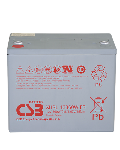 CSB XHRL 12360W FR. Аккумулятор герметичный свинцово-кислотный. CSB в Бийске