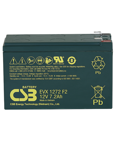 CSB EVX 1272. Аккумулятор герметичный свинцово-кислотный. CSB в Бийске