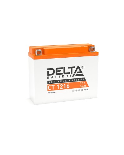 Delta CT 1216. Аккумулятор герметичный свинцово-кислотный стартерный. Delta в Бийске