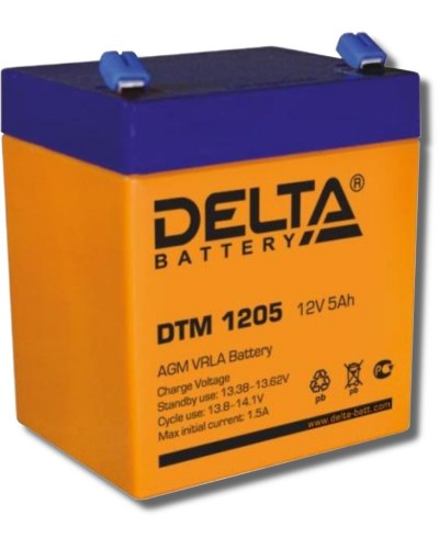 Delta DTM 1205. Аккумулятор герметичный свинцово-кислотный. Delta в Бийске