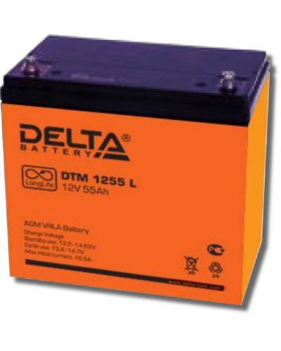 Delta DTM 1255 L. Аккумулятор герметичный свинцово-кислотный. Delta в Бийске