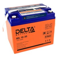 Delta GEL 12-33. Аккумулятор герметичный свинцово-кислотный. Delta