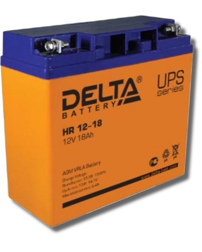 Delta HR 12-18. Аккумулятор герметичный свинцово-кислотный. Delta в Бийске