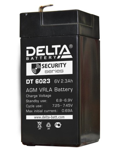 Delta DT 6023 (75мм). Аккумулятор герметичный свинцово-кислотный. Delta в Бийске