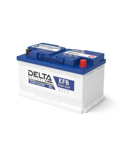 Delta START MASTER EFB 1285 (85 Ah). Аккумулятор автомобильный герметичный свинцово-кислотный. Delta в Бийске