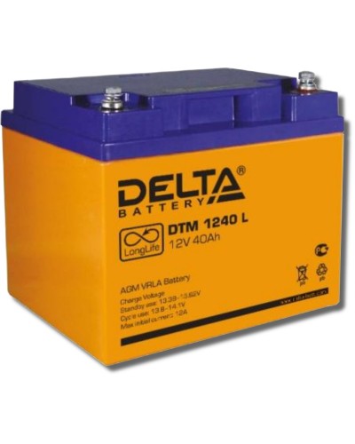Delta DTM 1240 L. Аккумулятор герметичный свинцово-кислотный. Delta в Бийске
