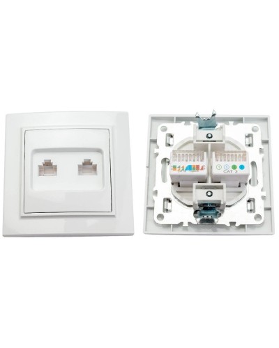 Минск Розетка RJ-45+Phone СП (ERK00-135-10). Розетка RJ-45+Phone СП. EKF в Бийске
