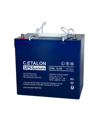 C.ETALON CHRL 12-55. Аккумулятор герметичный свинцово-кислотный. ETALON в Бийске