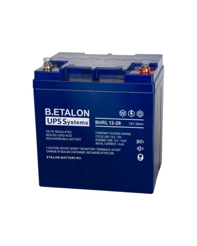 B.ETALON BHRL 12-28. Аккумулятор герметичный свинцово-кислотный. ETALON в Бийске