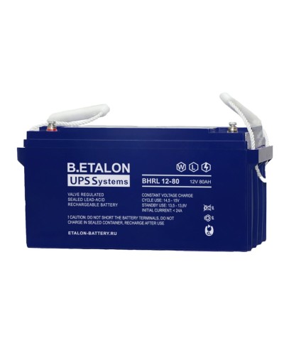 B.ETALON BHRL 12-80. Аккумулятор герметичный свинцово-кислотный. ETALON в Бийске