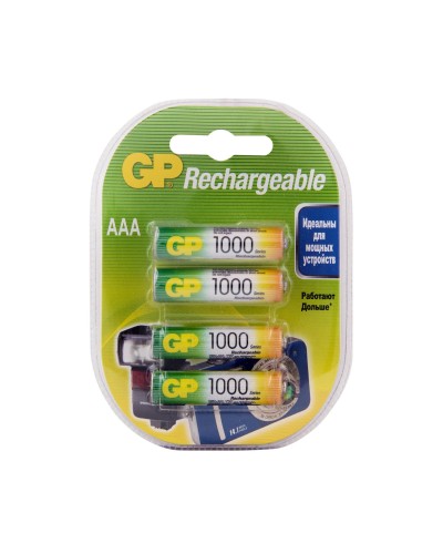 GP 100AAAHC AAA (GP 100AAAHC-2DECRC4), упак. 4 шт.. Перезаряжаемые аккумуляторы. GP Batteries в Бийске