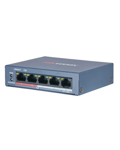 DS-3E0105P-E/M(B). Коммутатор с питанием POE. Hikvision в Бийске