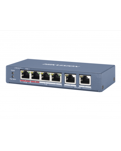 DS-3E0106P-E/M. Коммутатор с питанием POE. Hikvision в Бийске