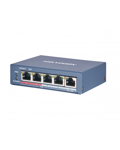 DS-3E0105P-E(B). Коммутатор с питанием POE. Hikvision в Бийске