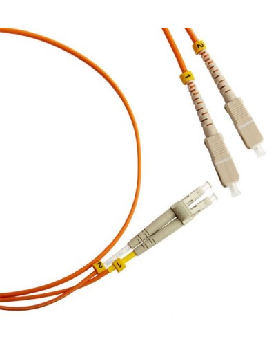 FC-D2-50-LC/PR-SC/PR-H-1M-LSZH-OR. Патч-корд волоконно-оптический LC-SC. Hyperline в Бийске