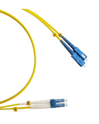 FC-D2-9-LC/UR-SC/UR-H-3M-LSZH-YL. Патч-корд волоконно-оптический LC/UPC-SC/UPC. Hyperline в Бийске
