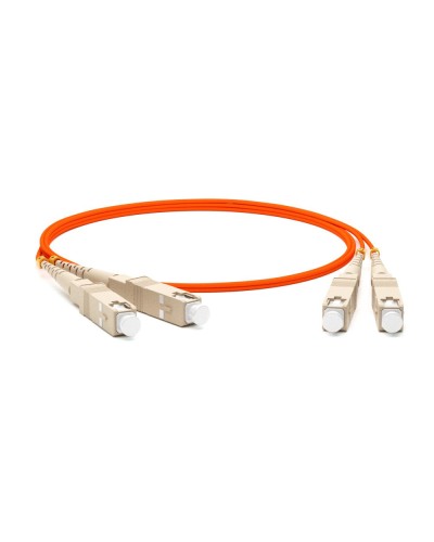 FC-D2-50-SC/PR-SC/PR-H-1M-LSZH-OR. Патч-корд волоконно-оптический SC-SC. Hyperline в Бийске
