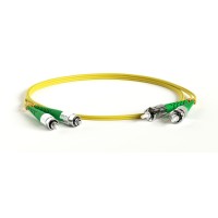 FC-D2-9-FC/AR-ST/AR-H-1M-LSZH-YL. Патч-корд волоконно-оптический ST-FC. Hyperline