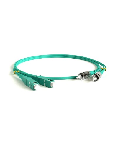 FC-D2-503-SC/PR-ST/PR-H-5M-LSZH-AQ. Патч-корд волоконно-оптический многомодовый. Hyperline в Бийске