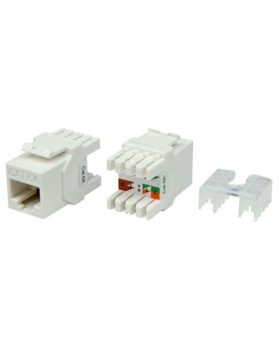 KJ8-8P8C-C6A-180-WH. Вставка Keystone Jack RJ-45. Hyperline в Бийске