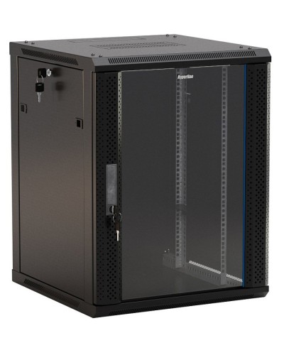 TWB-FC-1566-GP-RAL9004. Шкаф телекоммуникационный 19 настенный 15U. Hyperline в Бийске