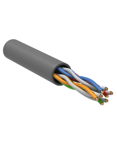 GENERICA U/UTP кат. 5E 100МГц 4 пары PVC INDOOR серый (BC1-C5E04-111-100-G). Кабель «витая пара» (LAN) для структурированных систем связи. IEK в Бийске