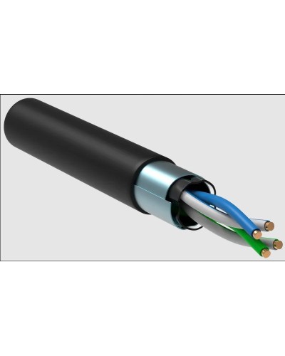 GENERICA F/UTP 5E 24AWG 2PR LDPE 1м черный 305м (BC3-C5E02-339-305-R-G). Кабель «витая пара» (LAN) для структурированных систем связи. IEK в Бийске