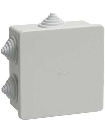 Коробка распаячная КМ41235 85х85х40 открытой проводки IP44 6 гермовводов серая (UKO11-085-085-040-K41-44). Коробка распаячная безгалогенная (HF). IEK в Бийске