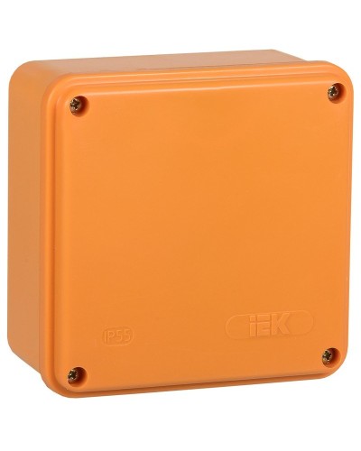Коробка распаячная огнестойкая ПС 100х100х50 6P 6мм² IP44 гладкие стенки (UKF20-100-100-050-6-6-09). Коробка распаячная огнестойкая безгалогенная (HF). IEK в Бийске