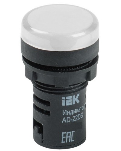 Лампа AD22DS (LED) матрица D22 мм 230В белый (BLS10-ADDS-230-K01). Светосигнальный индикатор. IEK в Бийске