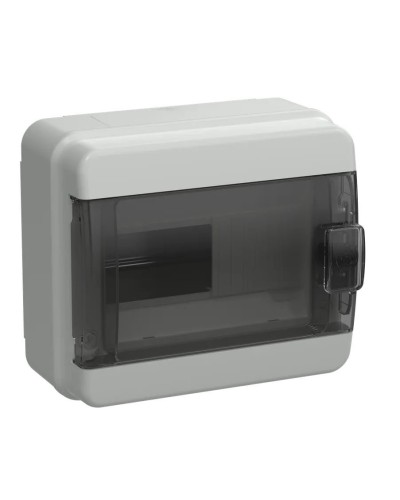 Корпус пластиковый КМПн-8 IP65 TEKFOR (TF5-KP72-N-08-65-K03-K02). Корпус модульный пластиковый черная прозрачная дверь. IEK в Бийске