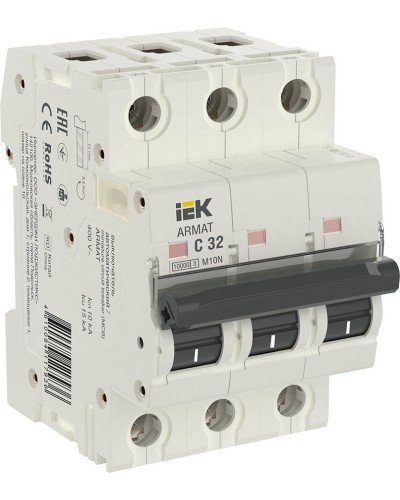 M10N 3P C 32А 10кА ARMAT (AR-M10N-3-C032). Автоматический выключатель. IEK в Бийске
