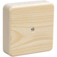 Коробка распаячная КМ41221-04 104х104х44 открытой проводки сосна (UKO10-100-100-044-K34-E). Коробка распаячная безгалогенная (HF). IEK