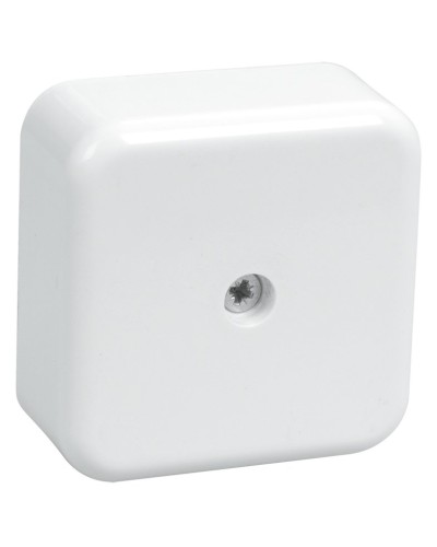 Коробка распаячная КМ41206-01 50х50х20 открытой проводки (4 клеммы 3 мм²) белая (UKO10-050-050-020-K01). Коробка распаячная безгалогенная (HF). IEK в Бийске