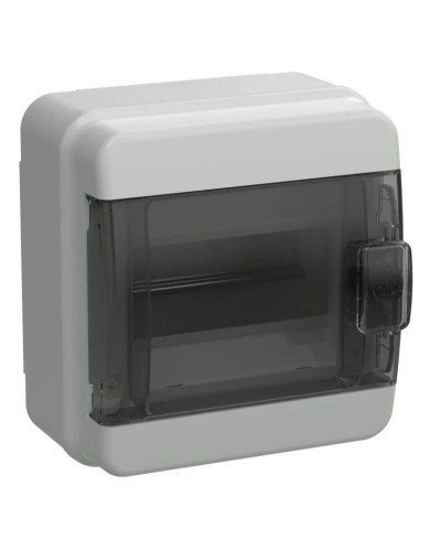 Корпус пластиковый КМПн-6 IP65 TEKFOR (TF5-KP72-N-06-65-K03-K02). Корпус модульный пластиковый черная прозрачная дверь. IEK в Бийске