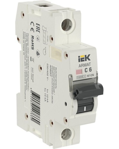 M10N 1P C 6А 10кА ARMAT (AR-M10N-1-C006). Автоматический выключатель. IEK в Бийске