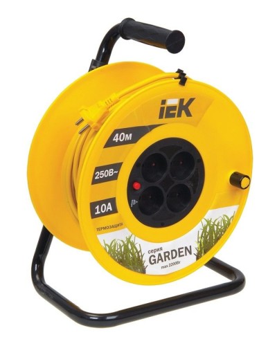 УК40 4 места, 40м (WKP23-10-04-40). Удлинитель на катушке Garden. IEK в Бийске