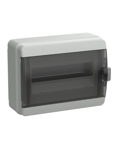 Корпус пластиковый КМПн-12 IP65 TEKFOR (TF5-KP72-N-12-65-K03-K02). Корпус модульный пластиковый черная прозрачная дверь. IEK в Бийске