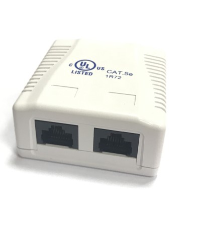 RJ-45-2 (8P8C) CAT5e, 2 выхода (LISTED) компьютерная розетка: Розетка компьютерная 2 выхода в Бийске
