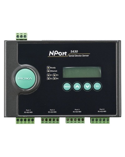 NPort 5430. 4-портовый асинхронный сервер. MOXA в Бийске