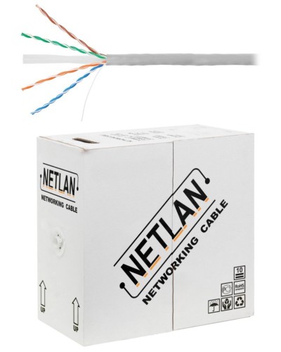 U/UTP 4pair, Cat6, Solid, In, PVC (EC-UU004-6-PVC-GY). Кабель «витая пара» (LAN) для структурированных систем связи. NETLAN в Бийске