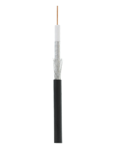RG-6 CCS, Out, PE (UEC-C2-32123B-BK-3). Кабель коаксиальный омедненный. NETLAN в Бийске